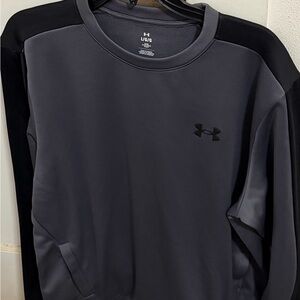 Under Armour Men's Charcoal and Black Sweatshirt